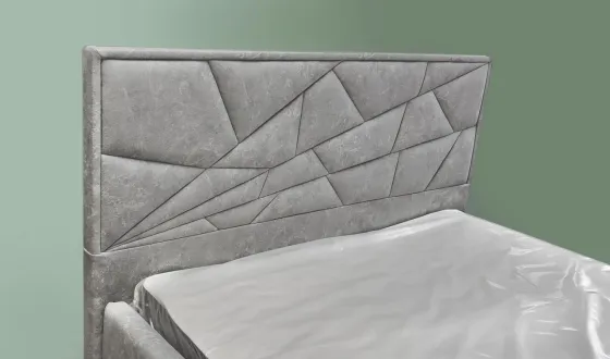 Ліжко BNB Двоспальне Trinidad Comfort 180 x 200 см Allure З підйомним механізмом та нішою для білизни Сірий Київ