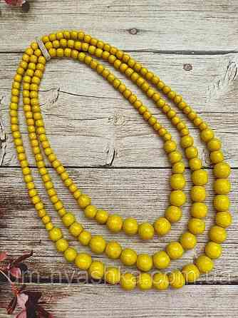 Бусы деревянные голубые Кривой Рог