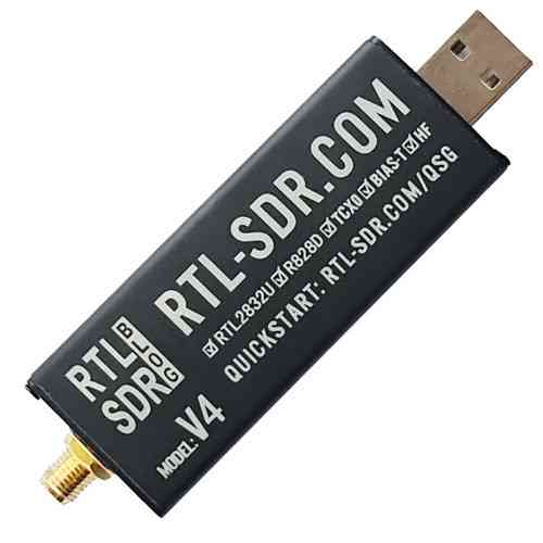 Плата SDR приймач RTL-SDR V4, RTL2832U R828D, 500кГц–1.76ГГц, АЦП 8біт Київ