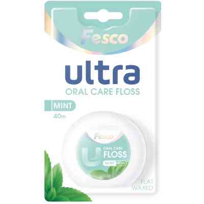 Зубна нитка Fesco Ultra Oral Care Floss Mint 40 м (4820204702427) Вінниця