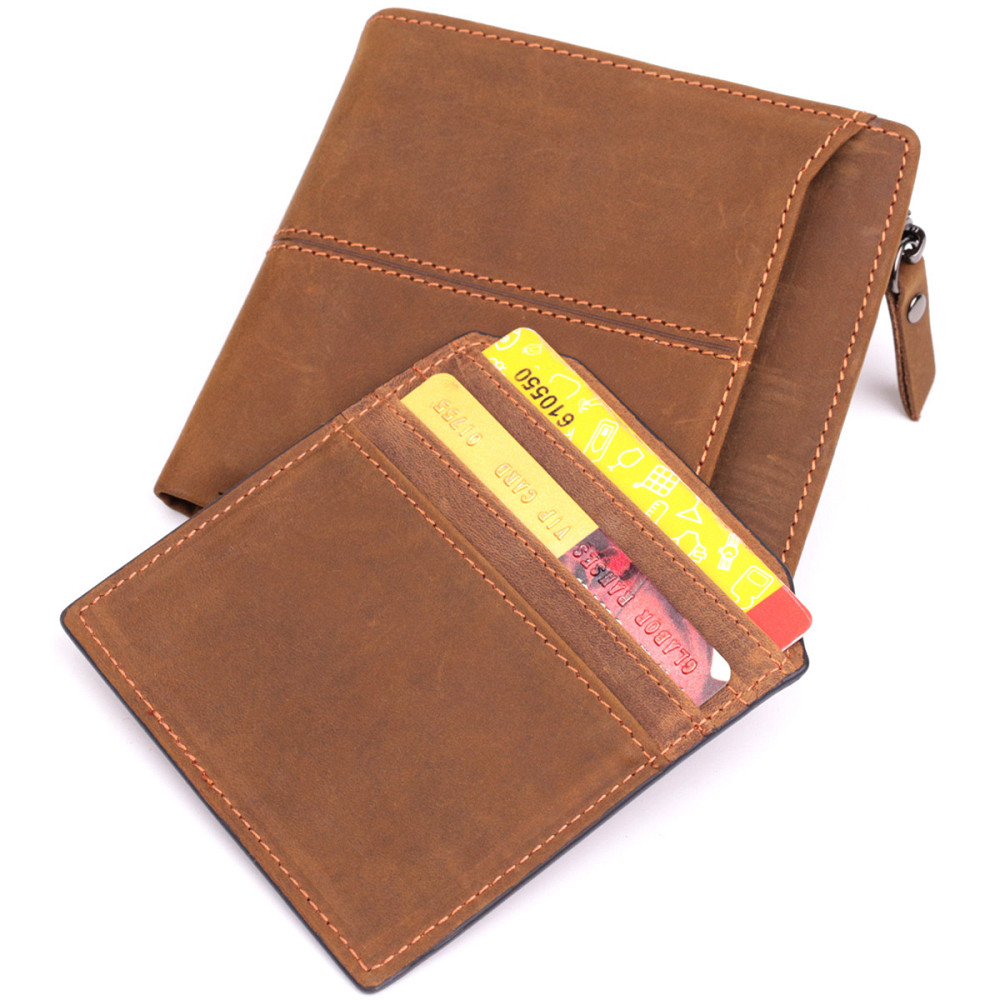 Практичный кошелек для мужчин из натуральной кожи 22856 Vintage Коричневый Киев - изображение 5
