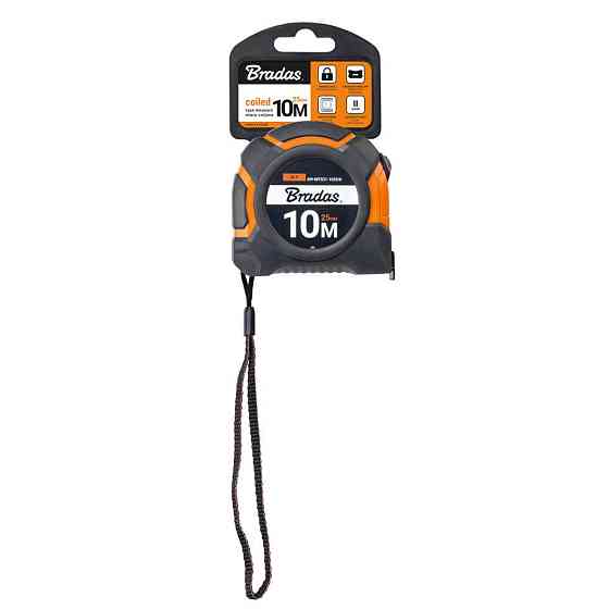 Рулетка на котушці, кінець з нержавіючої сталі, SNAP soft, 10м/25мм, DIY-MTS31-1025/K Київ