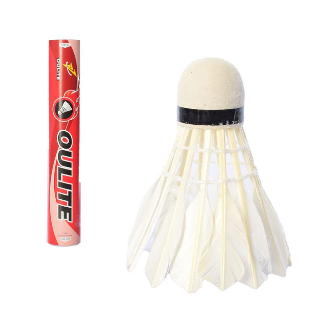 Набор воланчиков в колбе MS 0152 белый, перо 12 штук Винница - изображение 1