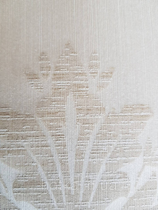 Текстильні шпалери на флізеліновій основі Da capo RaschTextil 085852 вензелі завитки великі бежеві на Київ - фото 2