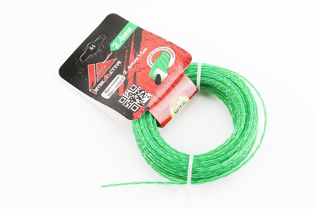 Струна косильна d-2,4mm, 15м "свердло"двокомпонентна (різні кольори) Київ - фото 1