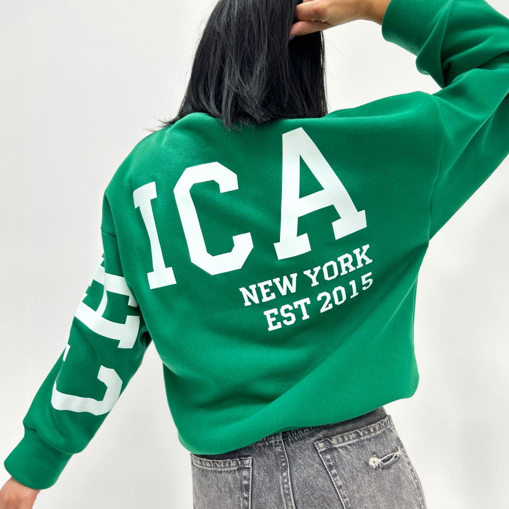 Жіночий утеплений батник "Noise" оптом | Батал Зелений, 50-52 Київ - фото 3