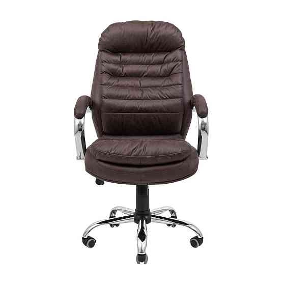 Офісне крісло керівника Richman Valencia Ameli Хром M3 Multiblock Коричневий Київ