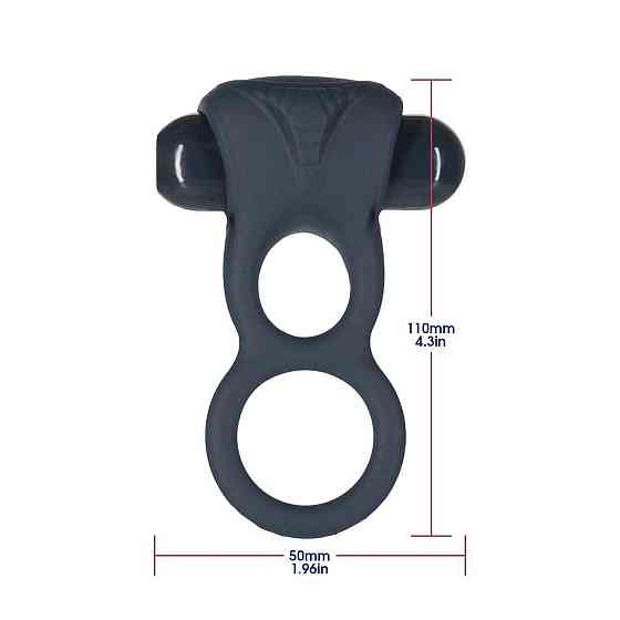 Подвійне ерекційне кільце з вібрацією Lux Active-Triad - Vibrating Dual Cock Ring, пульт ДК Sex Aura Київ