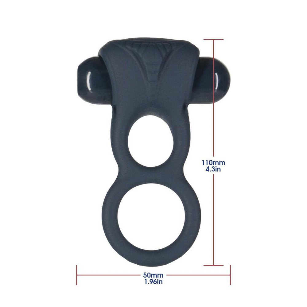Подвійне ерекційне кільце з вібрацією Lux Active-Triad - Vibrating Dual Cock Ring, пульт ДК Sex Aura Київ - фото 2