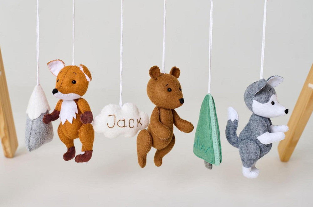 Набір іграшок-підвісок WooolyWool "Лісова галявинка" Київ - фото 1