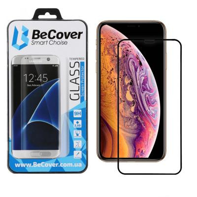 Стекло защитное BeCover Apple iPhone XS Max Black (702623) Винница - изображение 1