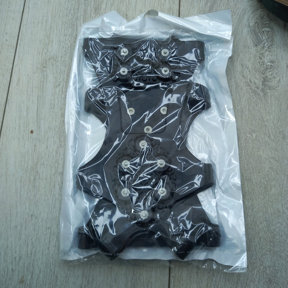 Льодоступи зимові зі сталевими шипами, розмір 38–43, 10 шт — накладки проти ковзання для взуття, льодоходи Харків - фото 5