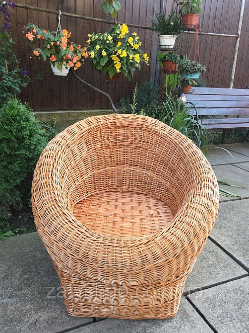Большое плетеное кресло из лозы Киев - изображение 5