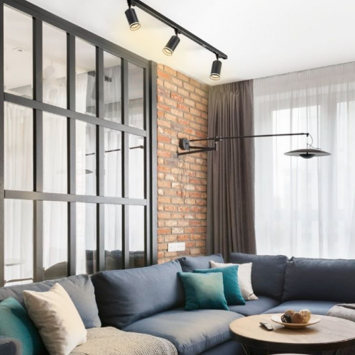 LED Світильник трековий під лампу GU10 55*100мм чорний VL-SPF05C-B Videx Житомир