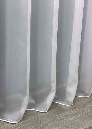 Тюль Вуаль шифон однотонный белый 1547т Киев