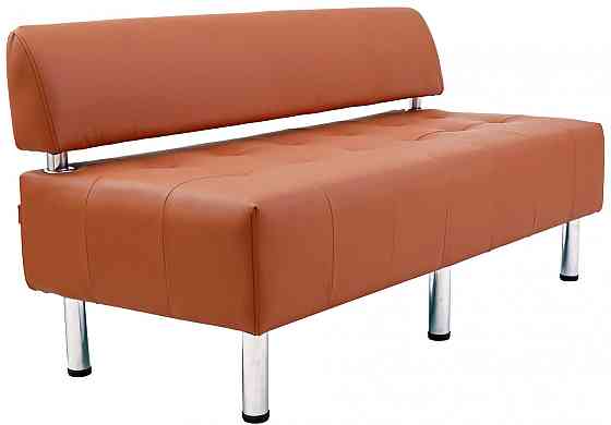 Диван Flay Office двойка со спинкой 1550х650х750 Коричневый Киев