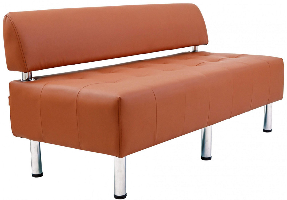 Диван Flay Office двійка зі спинкою 1550х650х750 Коричневий Київ - фото 2