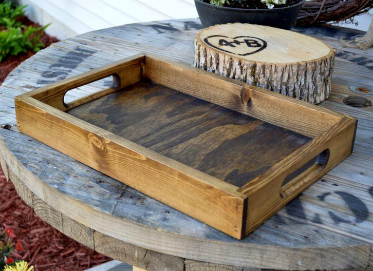 Піднос дерев'яний "Спа 48х31" капучино Миколаїв - фото 4