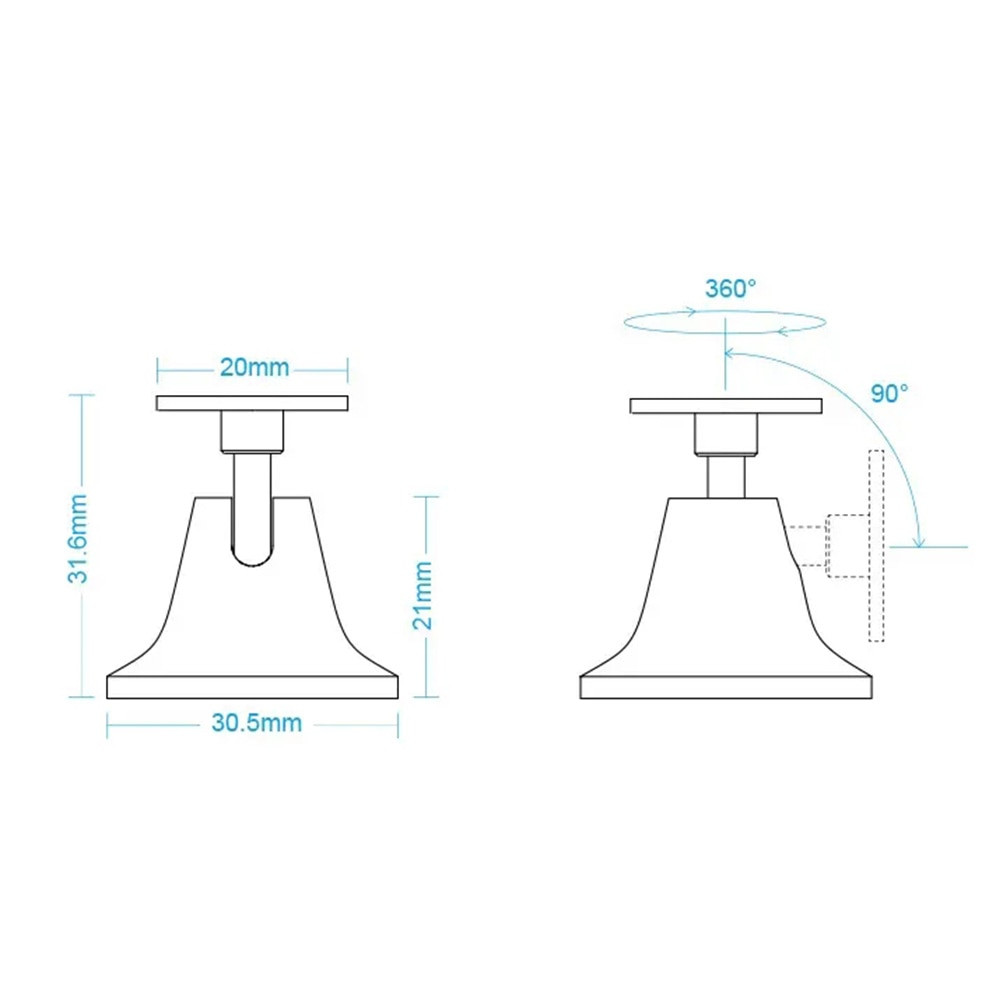 Кронштейн поворотний для кріплення датчика руху Xiaomi Holder (Білий) Николаев - изображение 7