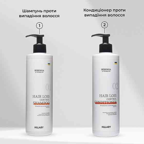 Шампунь + Кондиционер Hillary Serenoa & РР Hair Loss Control, 500 мл Киев