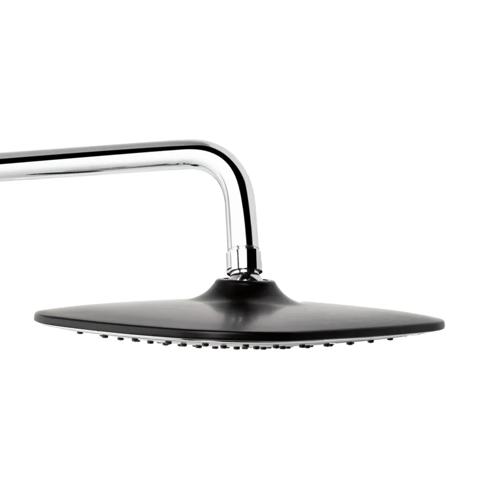 Душова система універсальна Qtap Grand на три споживачі (з виливом) QTGRABCR1004 Chrome/Black Київ - фото 9