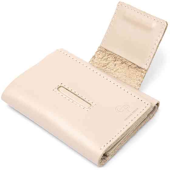 Невелике портмоне унісекс GRANDE PELLE 11465 Бежевий Київ