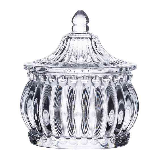 Цукерниця скляна з кришкою Ø 8 см у східному стилі HP-YH-2 Київ