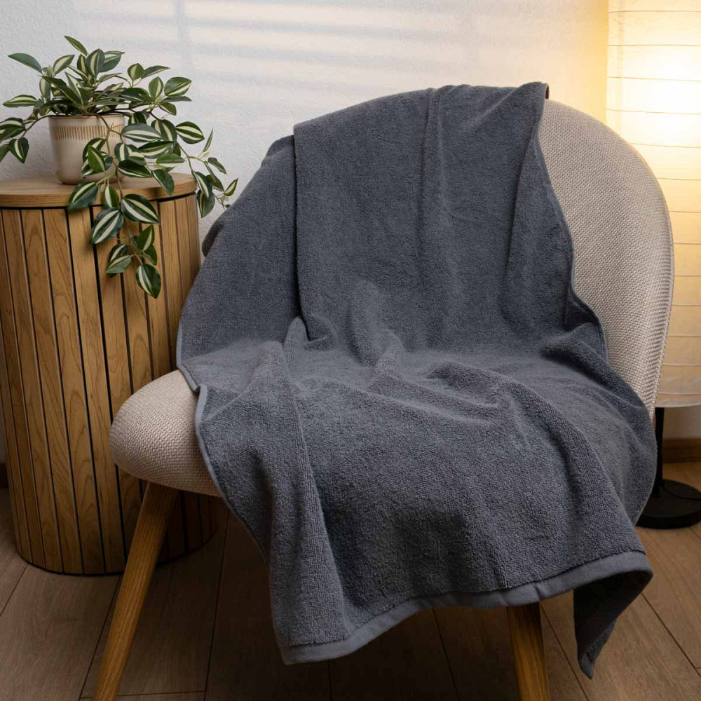 Набір готельних рушників 3шт GM Textile 50х90см, 50х90см, 70х140см 500г/м2 (Сірий) Суми - фото 5