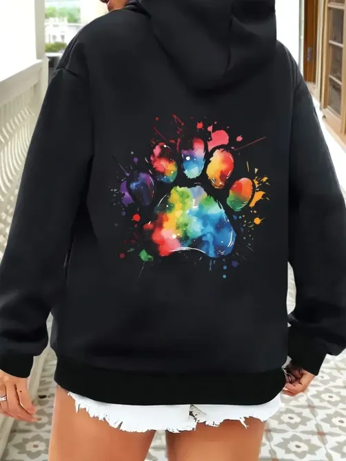 Худі жіноче, світшот чорний, модна толстовка 2700322354 розмір 46 Дніпро - фото 1