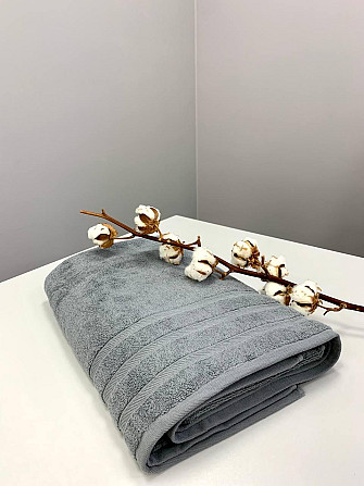 Полотенце махровое Ideal Textile Косичка однотонное плотность 500 г/м2 100х150 см (56860742) Сірий 1 Черновцы - изображение 2