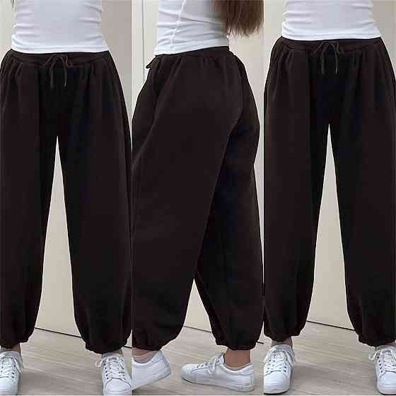 Жіночі повсякденні джогери якісна тринитка на флісі. Шоколад Одеса