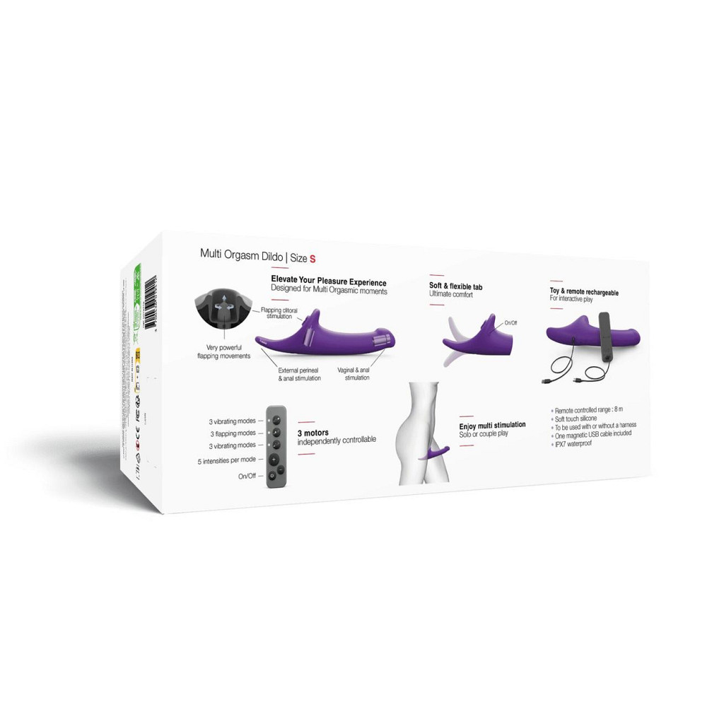 Вибронасадка для страпона с вакуумной стимуляцией Strap-On-Me Multi Orgasm Dildo S Purple Sex Aura Киев - изображение 9