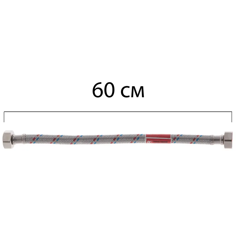 Гибкий шланг для подключения воды гайка 1/2'' - гайка 1/2'' (60 см) Koer (KR0255) Киев - изображение 1
