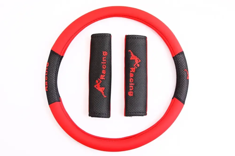 Чехли на сідниці Milex Tango червоні (3 шт.) + оплетка на кермо/ремні Вінниця - фото 4