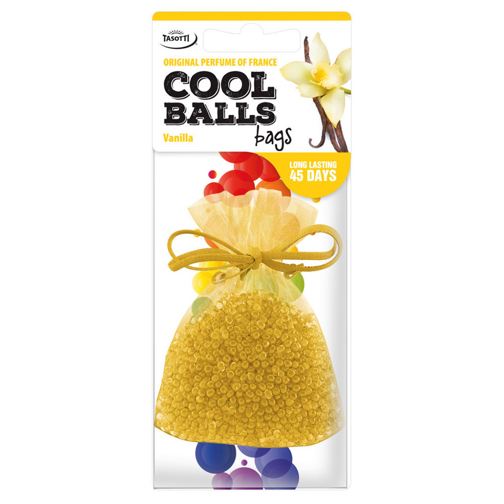 Ароматизатор для авто мішочок "Cool Balls" Vanilla (Ваніль) 25г Tasotti Київ - фото 1