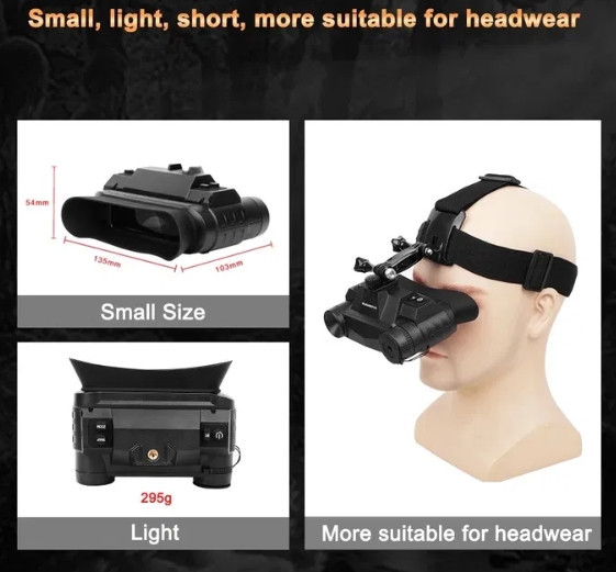 Прилад нічного бачення G1 4.5х Night Vision 1920x1080P невидима хвиля 940nm з кріпленням на голову Вінниця - фото 9