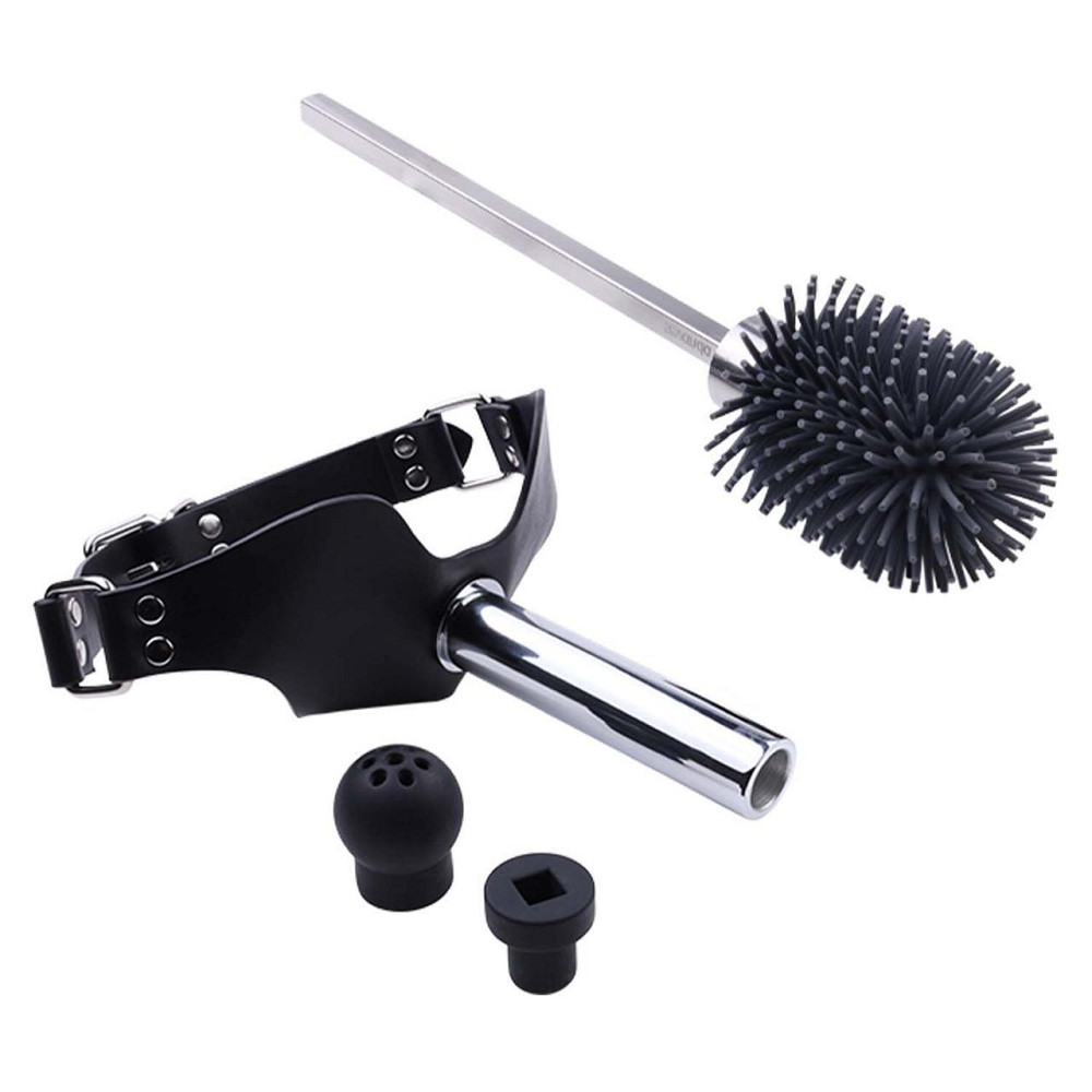 Набір для домінування LOCKINK SEVANDA Objectification Bathroom Set, маска та 4 насадки Sex Aura Київ - фото 3