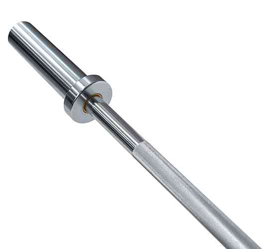 Гриф для штанги олімпійський прямий сталевий професійний для силових тренувань VNK Steel 120 Київ