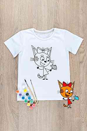 Футболка-раскраска детская , 