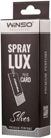 Ароматизатор-спрей WINSO Spray Lux Exclusive CARD Silver — современная чистота и лёгкость Ковель