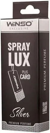 Ароматизатор-спрей WINSO Spray Lux Exclusive CARD Silver — современная чистота и лёгкость Ковель - изображение 1