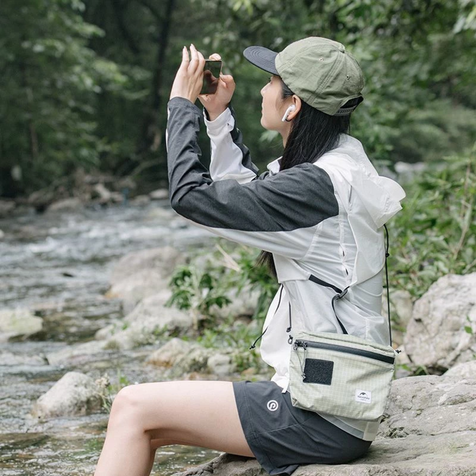 Сумка мала Naturehike NH20BB204, 3л, графіт в клітинку Київ - фото 5