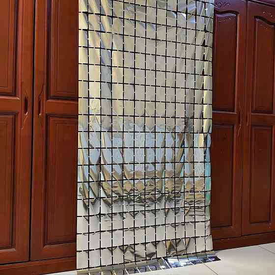 Дождик для фотозоны кубиками на стену 2 м на 1 м серебристый Киев