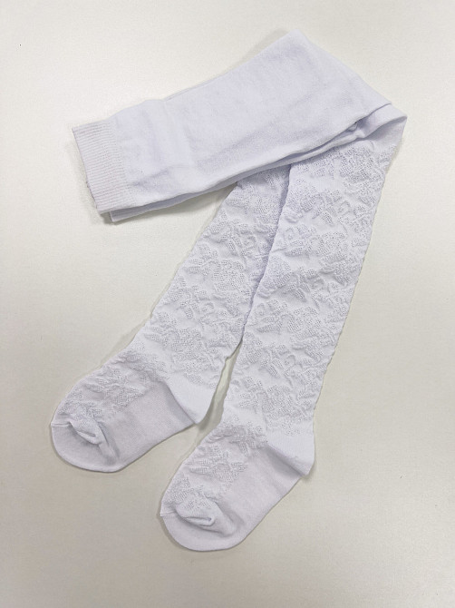Колготки дитячі Ажур для дівчаток арт.907 білій., 68-74 Чернівці - фото 1