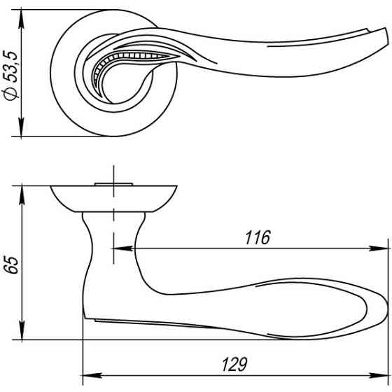 Ручка раздельная Punto (Пунто) ARFA CF-17 Кофе Киев