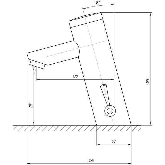Смеситель инфракрасный для умывальника TREMOLADA TREMO-8503 BATTERY Киев