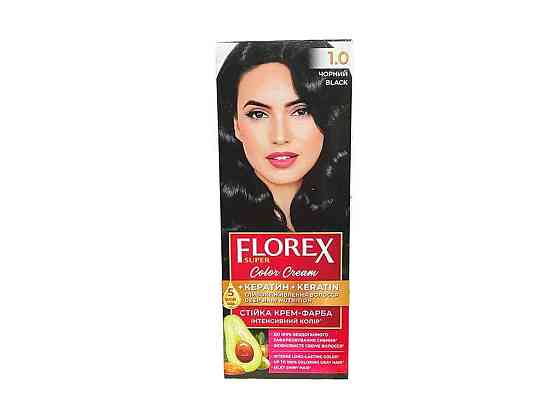 Крем-фарба Чорний д/волосся КЕРАТИН 1.0 ТМ Florex   Solmir Київ