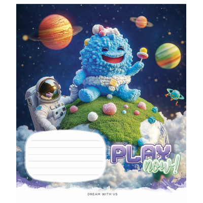 Зошит Школярик Play now 12 аркушів коса лінія (012-3556C) Вінниця - фото 2