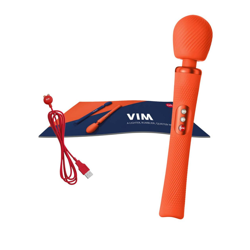 Вібромасажер Fun Factory VIM Vibrating Wand sunrise orange (м'яте паковання!!!) Sex Aura Київ - фото 9