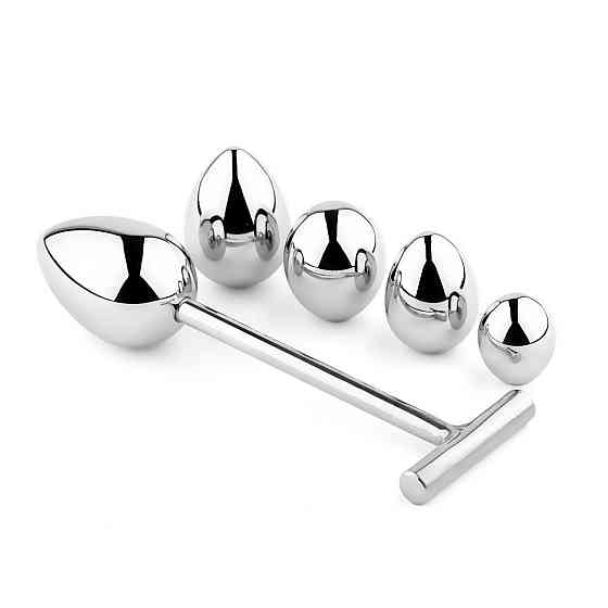 Анальна пробка зі змінними елементами - Jewellery Metal Anal Plug No. 3 Sex Aura Київ